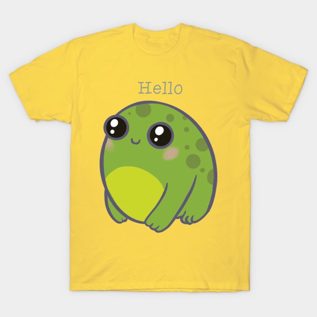 Hello Frog T-Shirt by SlinkSkull